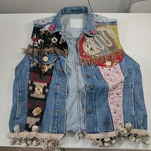 Made in the shade denim vest size xl